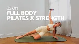 Thumbnail: 35 MIN FULL BODY PILATES WITH WEIGHTS I BEGINNER STRENGTH WORKOUT