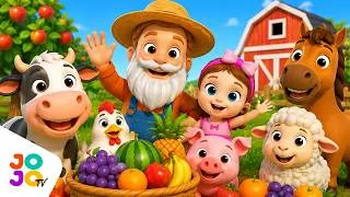 Thumbnail: Learn Animal Names and Fruit Names | Old MacDonald Farm Learning Video for Kids
