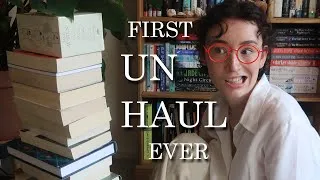 Thumbnail: Getting rid of books for the first time 📙also bookshelf tour