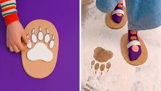 Thumbnail: Bear footprint?🧸😱 Super crafts, cool paper ideas and DIYs for an amazing time!