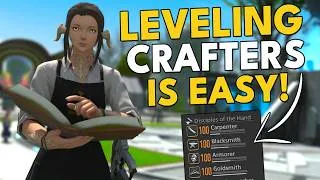 Thumbnail: The Ultimate Crafter Leveling Guide (1-100) - FFXIV Guide