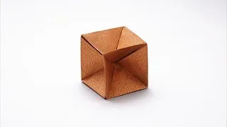 Thumbnail: Origami Cube Skeleton (Shuzo Fujimoto)
