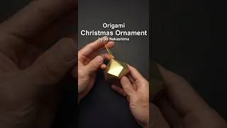 Thumbnail: Origami Christmas Ornament - Decahedron #shorts