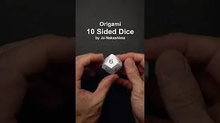 Thumbnail: Origami 10 Sided Dice #shorts