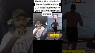 Thumbnail: REACTION to GTA6 graphics #shorts #gta #tiktok  #reaction