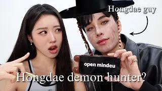 Thumbnail: Turning Hongdae guy into Jinu from Kpop Demon Hunter! 