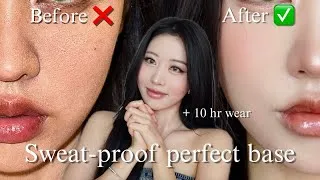 Thumbnail: *BEST* sweat-proof & long-lasting summer base routine!