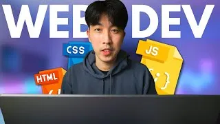 Thumbnail: how I'd learn web development for free (simple roadmap)