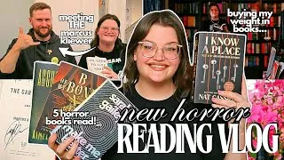 Thumbnail: reading FIVE new horror novels AND meeting Marcus Kliewer and Nick Cutter!! 💕✨️