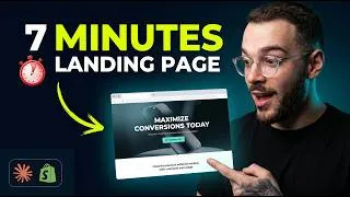 Thumbnail: I Built a High-Converting Advertorial Landing Page in 7 Minutes (Using AI)