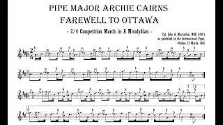 Thumbnail: John A MacLellan (1921-1991) - 2/4 March in A Mixolydian, "PM Archie Cairns Farewell to Ottawa" 1981