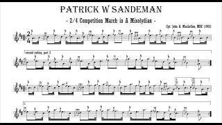 Thumbnail: John A MacLellan (1921-1991) - 2/4 March in A Mixolydian, "Patrick W. Sandeman" (1963)
