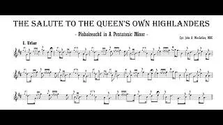 Thumbnail: John A MacLellan (1921-1991) performing his Piobaireachd "The Salute to the Queen's Own Highlanders"