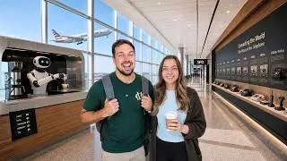 Thumbnail: We're at the Airport 10 HOURS early... on PURPOSE (America's BEST Airport?)