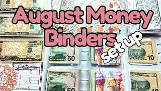 Thumbnail: Setting up my August money binders | Cash budgeting moving around money for upcoming needs updates