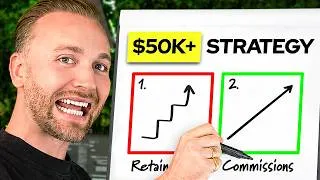 Thumbnail: $0 to $50k/mo With Agency Commission Deals (Full Strategy)