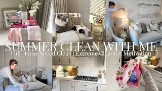 Thumbnail: Summer Clean With Me 🌸🫧| Full House Speed Clean & Deep Cleaning Motivation!