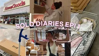 Thumbnail: SOLO DIARIES EPI 1 - shopping for apartment & packing 🛍️📦