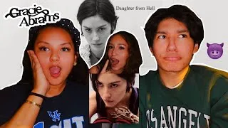 Thumbnail: Reacting to "Daughter from Hell" by Gracie Abrams! 🧹😈 (Full Album Reaction)