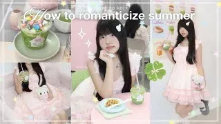 Thumbnail: COZY summer days 🎀🍀⟡ | romanticizing summer, sleepover, cafe hopping, beach, drawing | jorginakei