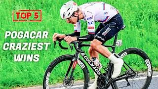 Thumbnail: Tadej Pogacar CRAZIEST Wins 2024 I TOP 5