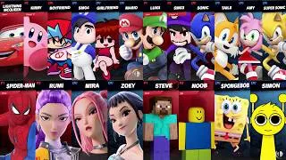 Thumbnail: Sonic vs Mario vs Spider-Man vs Roblox vs Minecraft vs Car vs Fortnite | Super Smash Bros Ultimate