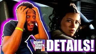 Thumbnail: GTA 6 HUGE Gameplay Details! Zoo, Drive Thrus, Streamer Mode, & More! | REACTION & REACTION