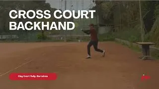 Thumbnail: Cross Court Backhand Rally · Clay Court Tennis Training Barcelona