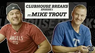 Thumbnail: Josh Jung Breaks With Mike Trout And Pulls Trout's ROOKIE CARD | Clubhouse Breaks Ep. 1