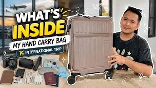 Thumbnail: What's Inside My Hand Carry Bag for International Travel 🧳✈️