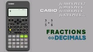 Thumbnail: Casio Calculator: How to Convert Fractions to Decimals (fx PLUS Series)