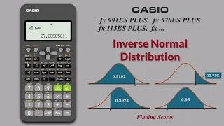 Thumbnail: Inverse Normal Distribution | Casio fx-570VN/991 C/115ES Plus I Find Z and X