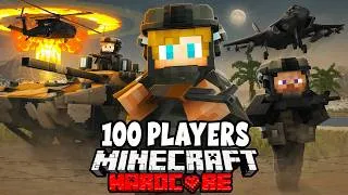 Thumbnail: 100 Players Simulate WAR in Minecraft