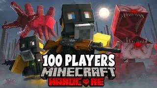 Thumbnail: 100 Players Simulate PARASITIC OUTBREAK in Hardcore Minecraft