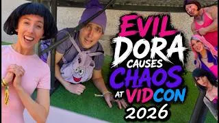 Thumbnail: Evil Dora causes chaos at VidCon 2026