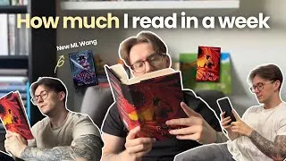 Thumbnail: how much I read in a week with a 9-5 *realistic busy week*
