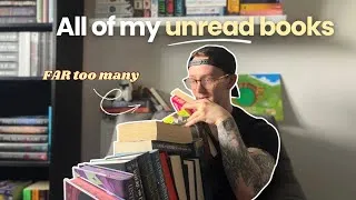 Thumbnail: how many unread books do I own?! my full physical TBR 