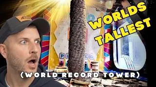 Thumbnail: I built the Worlds Tallest Coin Pusher Tower, The knock it Down! Recap