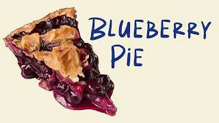 Thumbnail: Blueberry Pie recipe - say goodbye to runny pie!