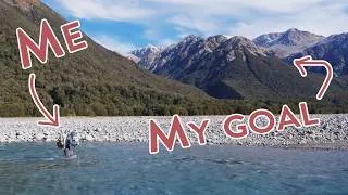 Thumbnail: I hiked 12 miles IN a glacial river to find an enchanted valley in New Zealand | Barker Hut Pt 1