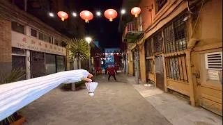 Thumbnail: Relaxing Badminton Sounds in the City at Night | Ambient Street Badminton POV | 4K