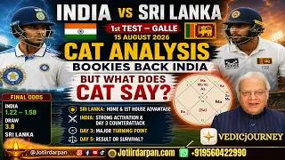 Thumbnail: IND vs SL TEST|BOOKIES BACK INDIA — BUT CAT SEES A TWIST | DAY 3 THE TURNING POINT?#indvssl
