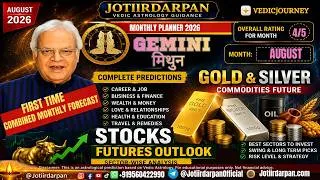 Thumbnail: Gemini/Mithun August 2026 Horoscope |Gold, Silver & Stock Market| Career,business,health#gemini