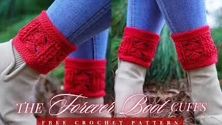 Thumbnail: Crochet Boot Cuffs for Winter | An in-depth tutorial for beginners 