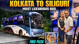 Thumbnail: Royal Cruiser 7 Star Kolkata to Siliguri Bus Journey | Bus Hostess, Free Pizza & Onboard Washroom😱