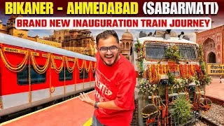 Thumbnail: Brand New Bikaner Ahmedabad via Jalor Inauguration Train Journey | Bikaner Ahmedabad Train Journey