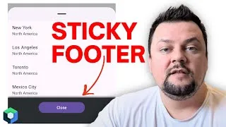 Thumbnail: How to create a sticky footer for a ModalBottomSheet in Jetpack Compose
