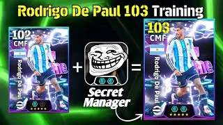 Thumbnail: Rodrigo De Paul 103 Rated BEST TRAINING efootball 2026✨|| How To Train DE PAUL 103 efootball 2026