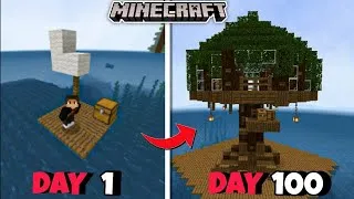 Thumbnail: Minecraft 100 Days Survival on a Single Raft in Ocean