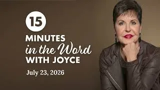 Thumbnail: Right and Wrong Mindsets - Pt 4 | 15 Minutes In The Word with Joyce Meyer